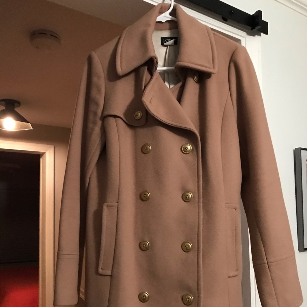 J. Crew Classic Stadium Cloth Double Breasted Coat